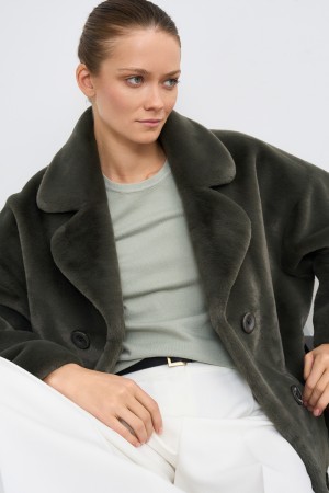 шуба из шерсти кролика - верхняя одежда