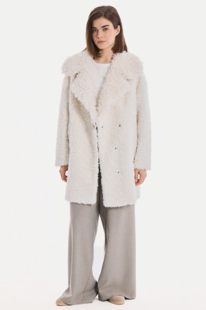 шуба из шерсти - женские шубы свободные 