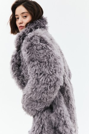 шуба из тибетской овчины - женские шубы прямые 