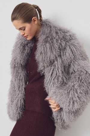 шуба из тибетской овчины - женские шубы и дубленки длинные 