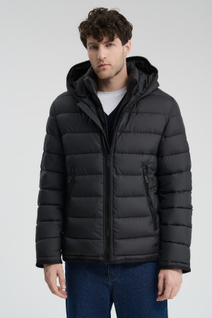 стеганая куртка с капюшоном - мужские куртки из спандекса 