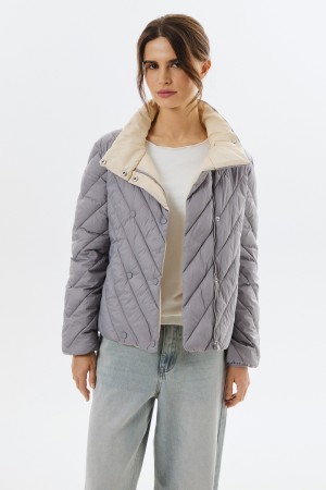 стеганая куртка - женские куртки и пуховики нейлоновые 