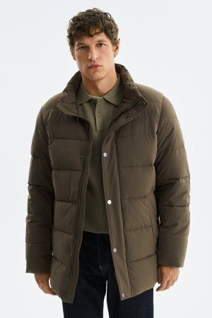 стеганая зимняя куртка - мужские куртки из спандекса 