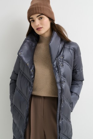 стеганый пуховик - верхняя одежда дешевая 