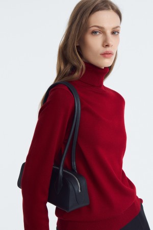 сумка багет из натуральной кожи - женские сумки-багет