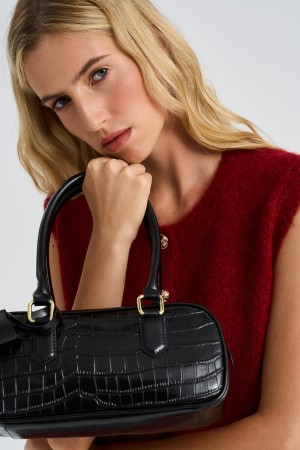 сумка багет из натуральной кожи - женские сумки и кошельки снежная королева 