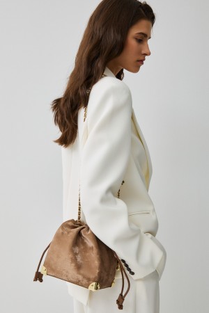 сумка из натуральной кожи - сумки на кулиске 