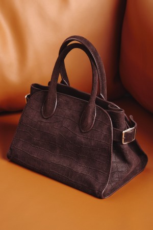 сумка из натуральной замши фотография