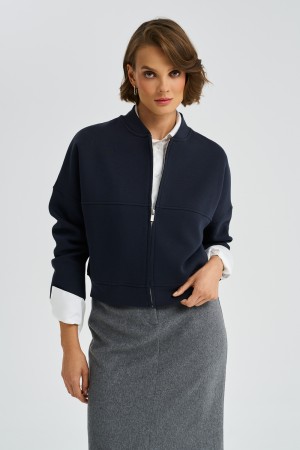 толстовка на молнии - женская одежда хлопковая 