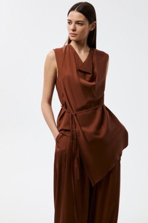 топ с драпировкой - женская одежда снежная королева 