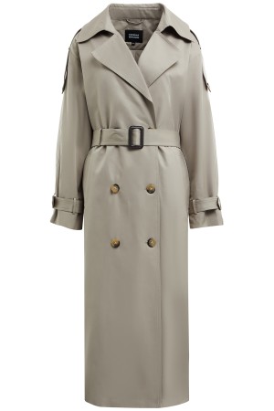 тренч с поясом фотография