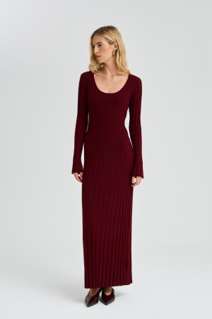 трикотажное платье-лапша - женские платья-лапша