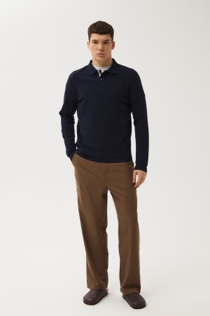 трикотажный джемпер-поло - мужские джемперы снежная королева 