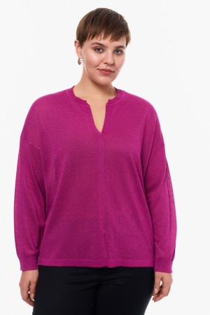 трикотажный джемпер - женские джемперы оверсайз 