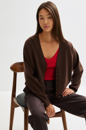 трикотажный кардиган - женские кардиганы нейлоновые 