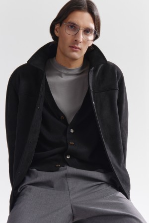 трикотажный кардиган - мужские кардиганы с вырезом 