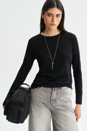 трикотажный лонгслив - женские футболки и поло из спандекса 