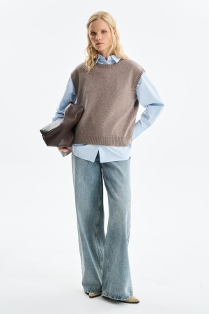 трикотажный жилет - женские жилеты снежная королева 