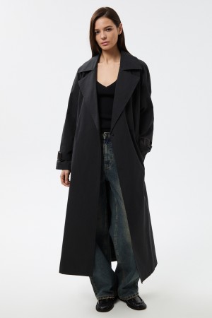 удлиненный плащ - женские пальто и плащи нейлоновые 