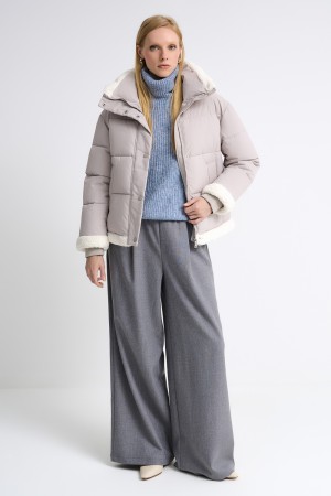 укороченная зимняя куртка фотография