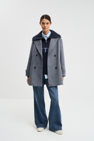 укороченное пальто фотография