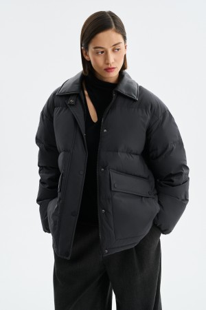 укороченный пуховик фотография