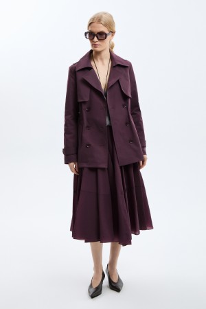 укороченный тренч - женские пальто и плащи укороченные 