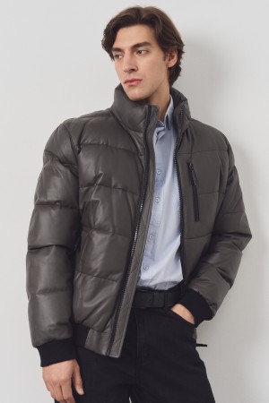 утепленная кожаная куртка - мужские куртки и пуховики