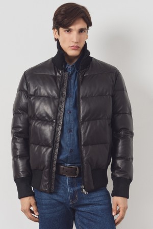 утепленная кожаная куртка фотография