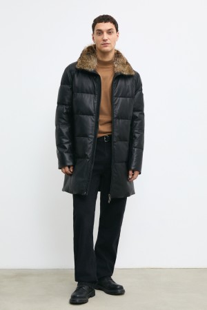 утепленная кожаная куртка фотография