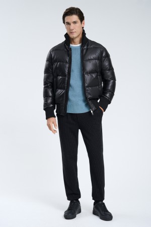 утепленная кожаная куртка - мужские куртки и пуховики