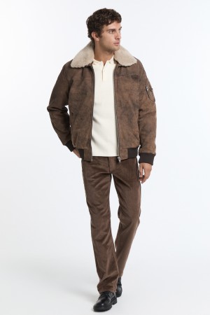 утепленная кожаная куртка - верхняя одежда из спандекса 