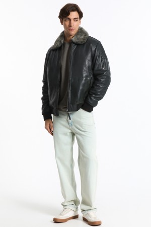 утепленная кожаная куртка - верхняя одежда