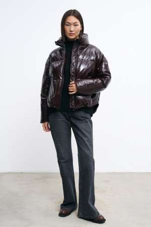 утепленная куртка из натуральной кожи - женские куртки снежная королева 