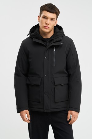 утепленная куртка с капюшоном - мужские куртки и пуховики