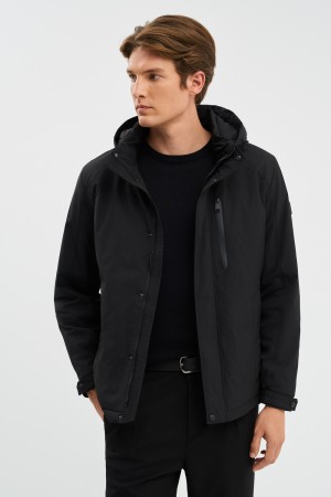 утепленная куртка с капюшоном - мужские куртки из спандекса 