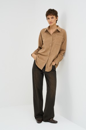 вельветовая рубашка - женская одежда, обувь и аксессуары снежная королева 