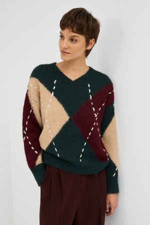 вязаный джемпер - женские джемперы из спандекса 