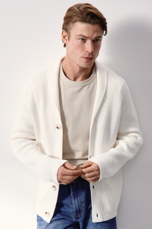 вязаный кардиган - мужские кардиганы хлопковые 