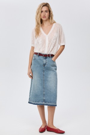 юбка из денима фотография