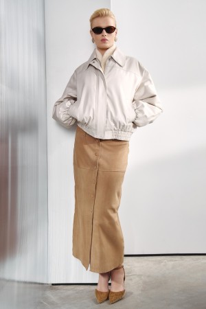 юбка из натуральной замши - женская одежда, обувь и аксессуары с разрезом 