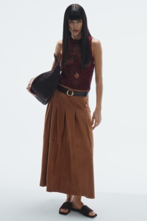 юбка из натуральной замши фотография