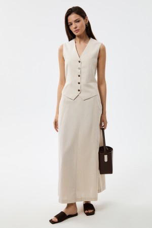 юбка из смесового льна фотография