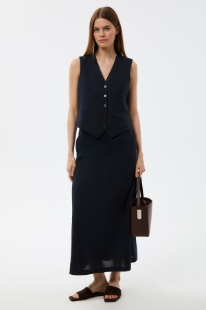 юбка из смесового льна фотография