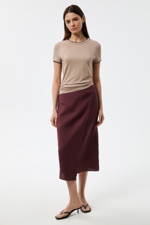 юбка из смесового льна - женская одежда снежная королева 