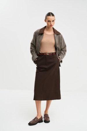 юбка-миди - женская одежда хлопковая 