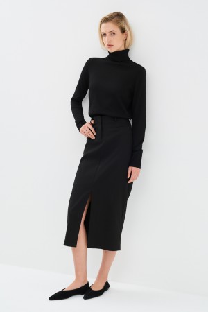 юбка с разрезом фотография