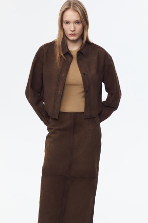 замшевая куртка - женские жакеты укороченные 