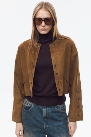 замшевая куртка - женские жакеты снежная королева 