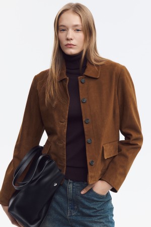 замшевая куртка - женские жакеты снежная королева 